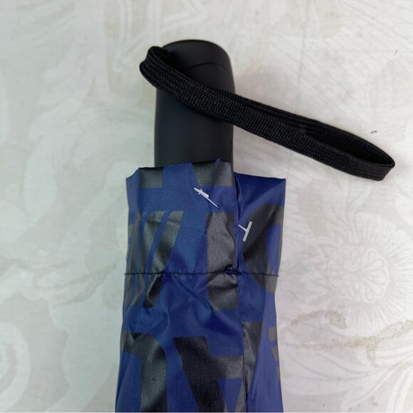 Aldi Gear Automatic Umbrella Aldi Logo Words Letters on Navy NWT - Picture 6 of 6